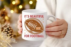 It's beautiful day for football SVG , Football SVG Product Image 2
