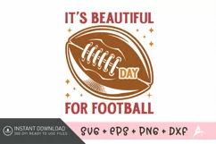 It's beautiful day for football SVG , Football SVG Product Image 1