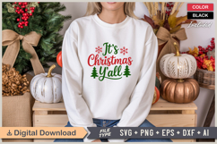 It&#039;s Christmas Y&#039;all SVG | Christmas SVG | Holiday SVG Product Image 1