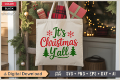 It&#039;s Christmas Y&#039;all SVG | Christmas SVG | Holiday SVG Product Image 5