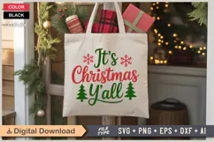 It's Christmas Y'all SVG | Christmas SVG | Holiday SVG Product Image 5