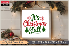 It&#039;s Christmas Y&#039;all SVG | Christmas SVG | Holiday SVG Product Image 6