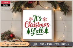 It's Christmas Y'all SVG | Christmas SVG | Holiday SVG Product Image 6