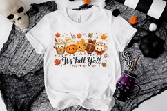 It's Fall Y'all Cute Autumn Season PNG Sublimation Design Product Image 2