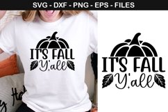 It&#039;s fall Y&#039;all - Fall SVG Design - High quality File Product Image 1