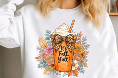 It's Fall Y'all Pumpkin Spice Coffee PNG Product Image 3