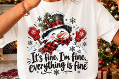It's Fine, I'm Fine, Everything Is Fine PNG | Funny Christma Product Image 3