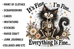 It's Fine I'm Fine Everything Is Fine PNG | Sarcastic Png Product Image 2
