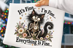 It's Fine I'm Fine Everything Is Fine PNG | Sarcastic Png Product Image 3