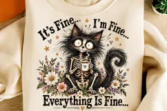 It's Fine I'm Fine Everything Is Fine PNG | Sarcastic Png Product Image 4