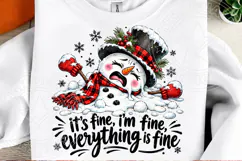 It's Fine, I'm Fine, Everything Is Fine PNG | Funny Melting Product Image 2