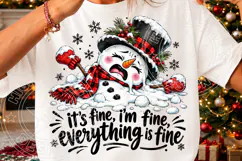 It's Fine, I'm Fine, Everything Is Fine PNG | Funny Melting Product Image 3