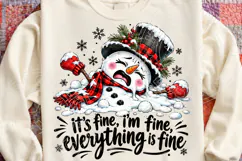 It's Fine, I'm Fine, Everything Is Fine PNG | Funny Melting Product Image 4