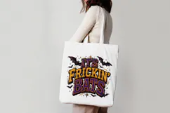 It's Frickin' Bats Vintage Halloween Quote PNG Product Image 5