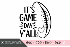 It's game day y'all SVG , Football Life Quote SVG Product Image 1