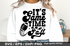 It's Game Time Y all SVG - Football Mom Design Product Image 1