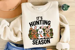 It's Hunting Season PNG, Camo Easter Coquette PNG Product Image 3