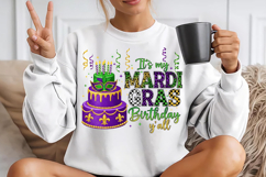 It's My Mardi Gras Birthday Y'all Sublimation Png Product Image 1