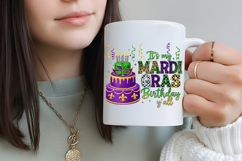 It's My Mardi Gras Birthday Y'all Sublimation Png Product Image 3