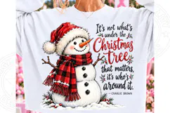 It's Not What's Under the Christmas Tree PNG | Funny Snowman Product Image 1