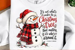 It's Not What's Under the Christmas Tree PNG | Funny Snowman Product Image 2