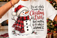 It's Not What's Under the Christmas Tree PNG | Funny Snowman Product Image 3