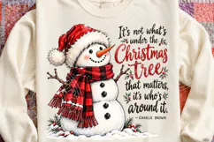 It's Not What's Under the Christmas Tree PNG | Funny Snowman Product Image 4