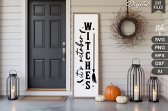 It&#039;s October Witches SVG | Halloween Porch Sign | Witch SVG Product Image 2