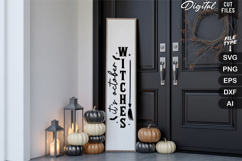 It&#039;s October Witches SVG | Halloween Porch Sign | Witch SVG Product Image 4