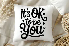 It's Ok to Be You SVG | Mental Health SVG Product Image 5