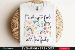 It's Okay To Feel All Sublimation PNG Product Image 1