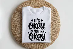 It's Okay to Not Be Okay SVG | Mental Health SVG Product Image 2