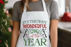 It's The Most Wonderful SVG ,Christmas Apron SVG Design Product Image 3