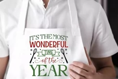 It's The Most Wonderful SVG ,Christmas Apron SVG Design Product Image 2