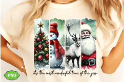 It's The Most Wonderful Time PNG, Christmas Brushstroke PNG Product Image 2