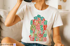 Retro It's The Most Wonderful Time Of The Year SVG PNG Product Image 2