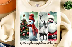 It's The Most Wonderful Time PNG, Christmas Brushstroke PNG Product Image 3