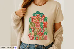 Retro It's The Most Wonderful Time Of The Year SVG PNG Product Image 4