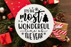 It's the most wonderful time of the year SVG, Festive SVG Product Image 3