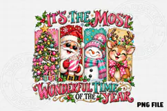 It’s the Most Wonderful Time of the Year Santa Snowman & Rei Product Image 3