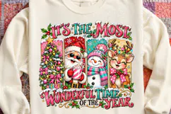 It’s the Most Wonderful Time of the Year Santa Snowman & Rei Product Image 4