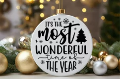 It's the most wonderful time of the year SVG, Festive SVG Product Image 2