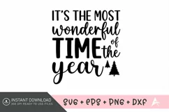 It's the most wonderful time of the year SVG Product Image 1