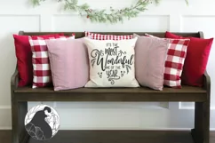Christmas SVG, It's the Most Wonderful Time Ornament SVG Product Image 5