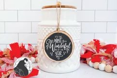 Christmas SVG, It's the Most Wonderful Time Ornament SVG Product Image 2