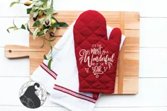 Christmas SVG, It's the Most Wonderful Time Ornament SVG Product Image 8