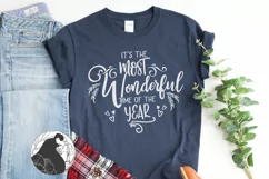 Christmas SVG, It's the Most Wonderful Time Ornament SVG Product Image 4