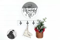 Christmas SVG, It's the Most Wonderful Time Ornament SVG Product Image 7