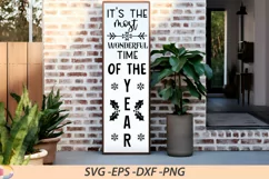 It's the most wonderful time Porch Sign SVG Product Image 1