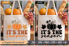 It&#039;s The Season SVG File | Fall Retro SVG Product Image 2